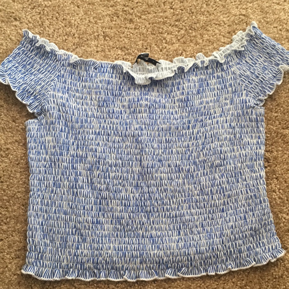 off shoulder crop top